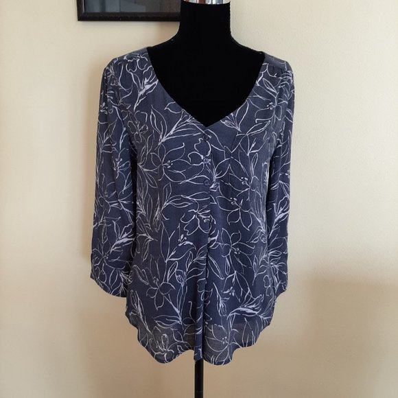 Brand New Pretty Fred David Lightweight Grey Blouse - Picture 3 of 7
